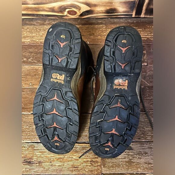 Men’s Timberland Pro Series Work Boots Brn 13W - Picture 10 of 15